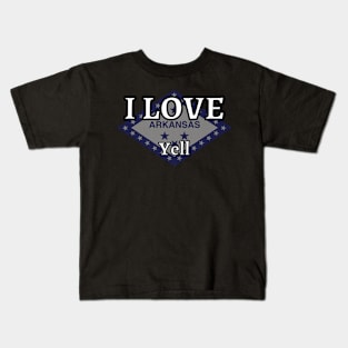 I LOVE Yell | Arkensas County Kids T-Shirt